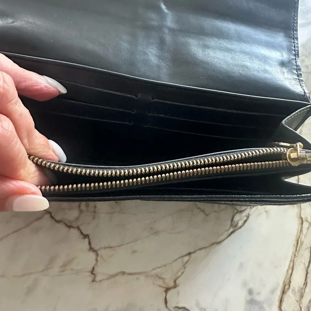 Louis Vuitton Suhali Le Favori Black Leather Wallet